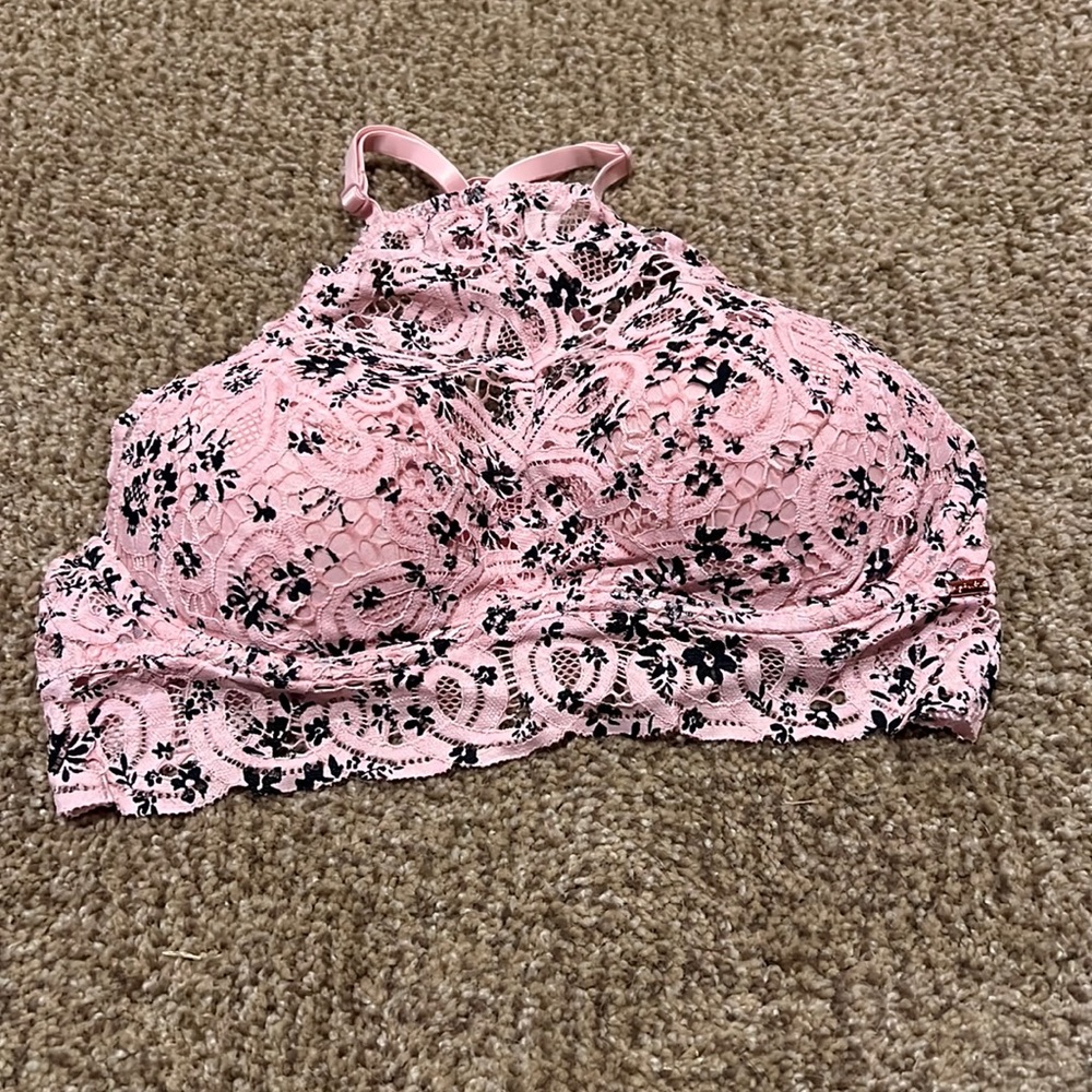 Pink High-Neck Bra! Small!